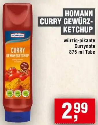 Handelshof HOMANN CURRY GEWÜRZKETCHUP 875 ml Tube Angebot