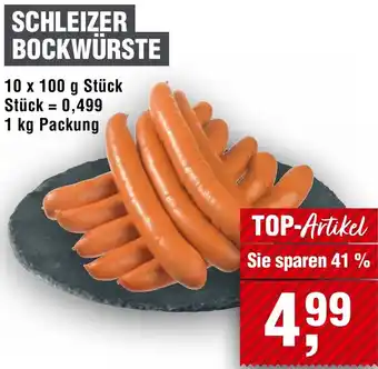 Handelshof SCHLEIZER BOCKWÜRSTE 1 kg Packung Angebot