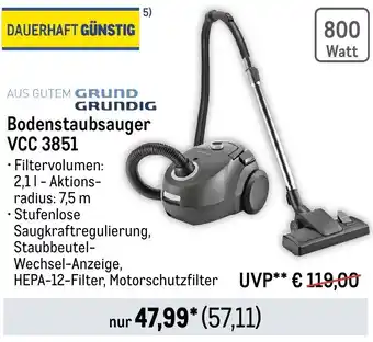 METRO GRUNDIG Bodenstaubsauger VCC 3851 Angebot