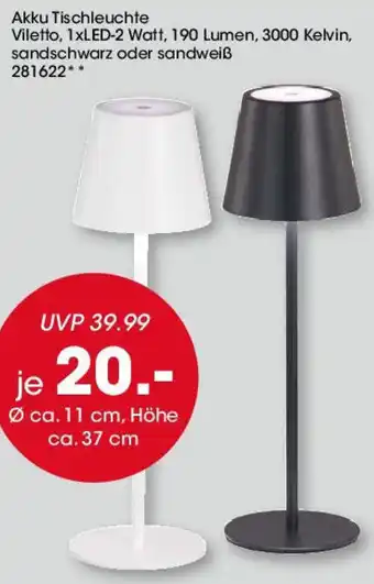 Möbel Martin Akku Tischleuchte Angebot