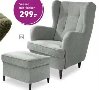 Möbel Martin Sessel mit Hocker Angebot