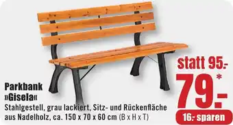 B1 Discount Baumarkt Parkbank Gisela Angebot