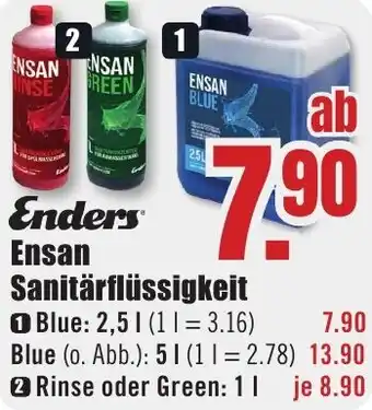 B1 Discount Baumarkt Enders Ensan Sanitärflüssigkeit Angebot