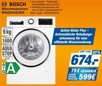 expert Techno Land BOSCH Waschmaschine WGG244Z0EX Angebot