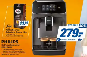 expert Techno Land PHILIPS Kaffeevollautomat EP2224/10 Angebot