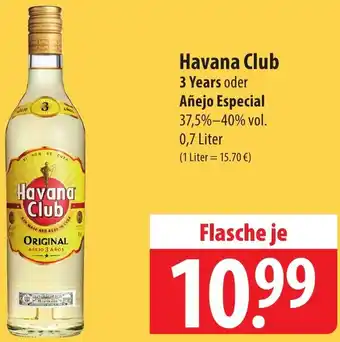 Famila Nord Ost Havana Club 3 Years oder Añejo Especial 0,7 Liter Angebot