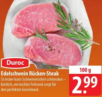 Famila Nord Ost Duroc Edelschwein Rücken-Steak 100 g Angebot