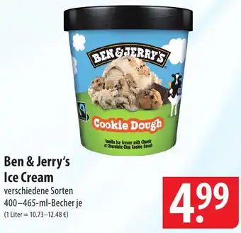 Famila Nord Ost Ben & Jerry's Ice Cream 400-465 ml Becher Angebot