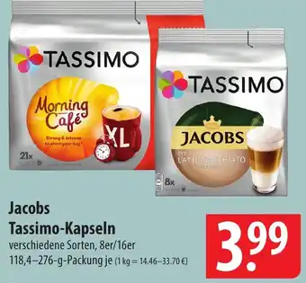 Famila Nord Ost Jacobs Tassimo-Kapseln 118,4-276 g Packung Angebot