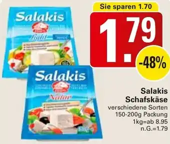 WEZ Salakis Schafskäse 150-200g Packung Angebot