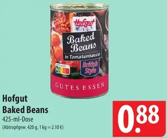 Famila Nord Ost Hofgut Baked Beans 425 ml Dose Angebot