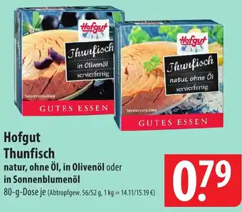 Famila Nord Ost Hofgut Thunfisch 80 g Dose Angebot