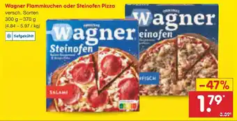 Netto City Wagner Flammkuchen oder Steinofen Pizza 300-370g Angebot