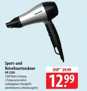 Famila Nord Ost Sport- und Reisehaartrockner HD 2200 GRUNDIG Angebot