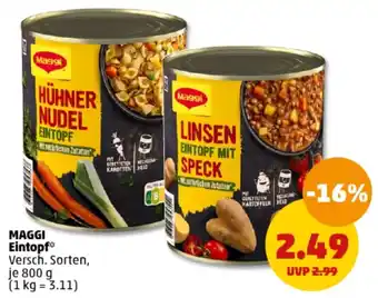 PENNY MAGGI Eintopf 800 g Angebot