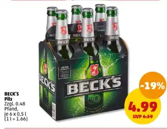 PENNY BECK'S Pils 6 x 0,5 l Angebot