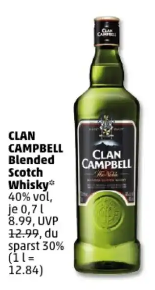 PENNY CLAN CAMPBELL Blended Scotch Whisky 0,7 l Angebot