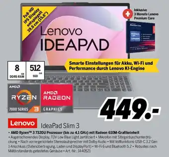 MEDIMAX Lenovo IdeaPad Slim 3 Angebot