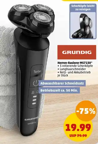 PENNY GRUNDIG Herren-Rasierer MS7130 Angebot