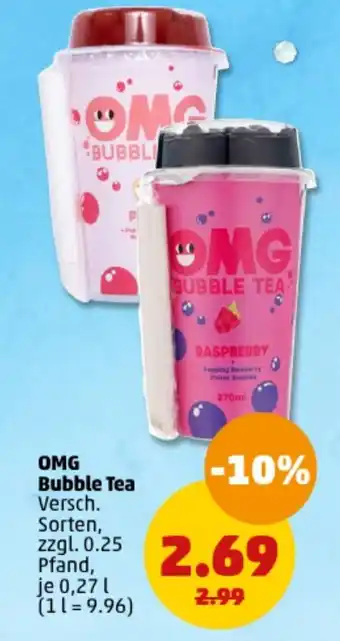 PENNY OMG Bubble Tea 0,27 l Angebot