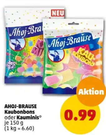 PENNY AHOJ-BRAUSE Kaubonbons oder Kauminis 150 g Angebot