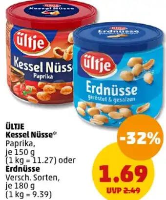 PENNY ültje Kessel Nüss Paprika 150 g oder Erdnusse 180 g Angebot