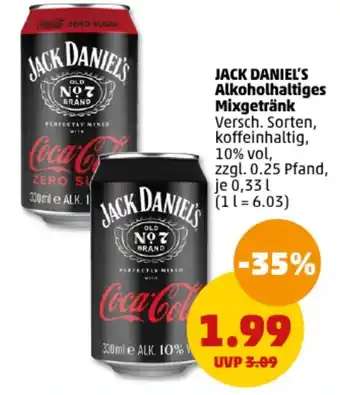 PENNY JACK DANIEL'S Alkoholhaltiges Mixgetränk 0,33 l Angebot