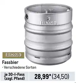 METRO FELSGOLD Fassbier je 30-L-Fass Angebot