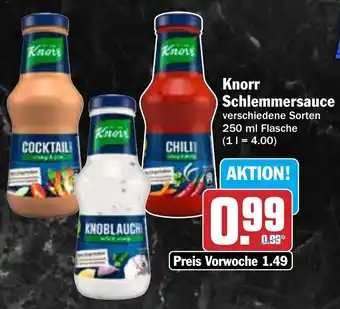 AEZ Knorr Schlemmersauce 250 ml Flasche Angebot