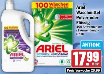 AEZ Ariel Waschmittel Pulver oder Flüssig 100 Anwendungen Angebot