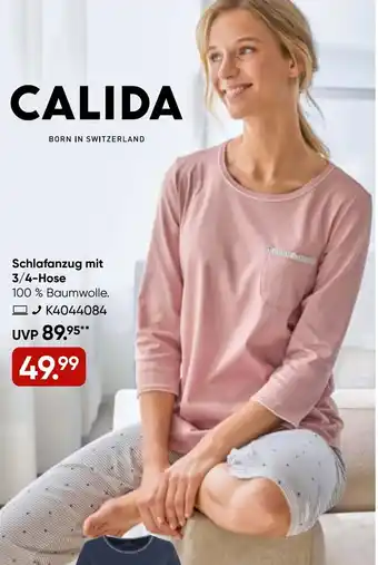 Galeria CALIDA Schlafanzug mit 3/4-Hose Angebot