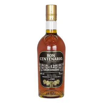 Netto Marken-Discount Ron Centenario Gran Legado 12 Jahre Rum 40,0 % vol 0,7 Liter Angebot