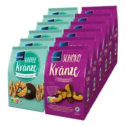 Netto Marken-Discount Biscoteria Schoko- oder Kaffeekränzel 250 g, verschiedene Sorten, 12er Pack Angebot