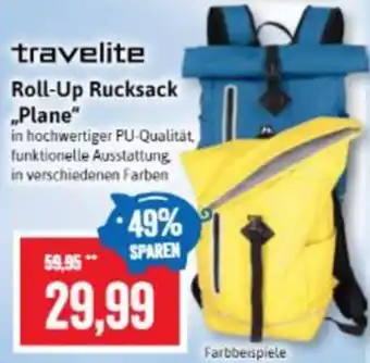Stolz travelite Roll-Up Rucksack „Plane" Angebot