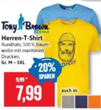 Stolz Tony Brown Herren T-Shirt Angebot
