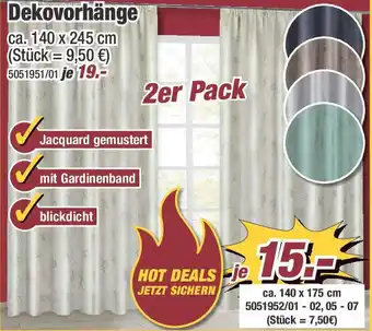 Poco Dekovorhänge 2er Pack Angebot