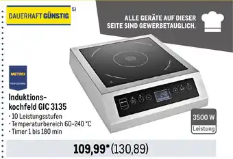 METRO METRO PROFESSIONAL Induktionskochfeld GIC 3135 Angebot