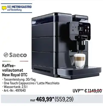 METRO Saeco Kaffeevollautomat New Royal OTC Angebot