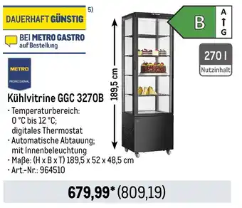 METRO METRO PROFESSIONAL Kühlvitrine GGC 3270B Angebot