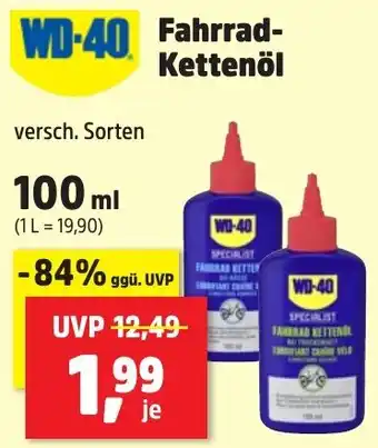 Thomas Philipps WD-40 Fahrrad Kettenöl 100 ml Angebot