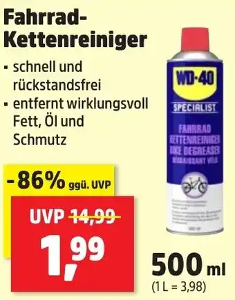 Thomas Philipps WD-40 Fahrrad Kettenreiniger 500 ml Angebot