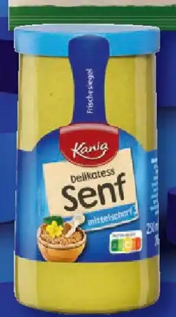 Lidl Kania Delikatess Senf mittelscharf 250 ml Angebot