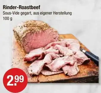 V Markt Rinder-Roastbeef Sous-Vide gegart, aus eigener Herstellung 100 g Angebot