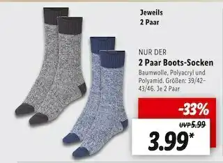 Lidl Nur der boots-socken Angebot