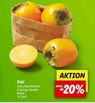 Lidl Kaki Angebot