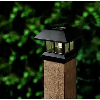toom Baumarkt LED-Solar-Zaunleuchte schwarz 15,2 x 12,4 cm Angebot