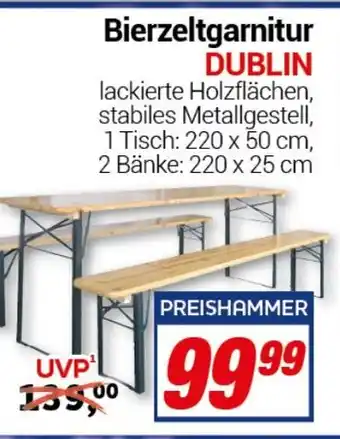 CENTERSHOP Bierzeltgarnitur DUBLIN Angebot