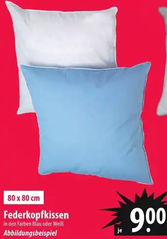 Famila Nord Ost Federkopfkissen Angebot