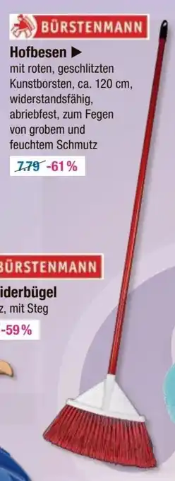 V Markt BÜRSTENMANN Hofbesen Angebot