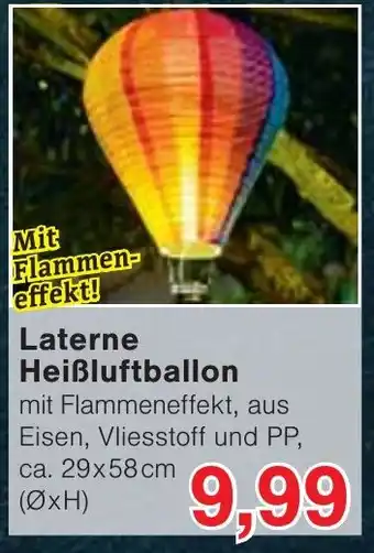 Wiglo Wunderland Laterne Heißluftballon Angebot